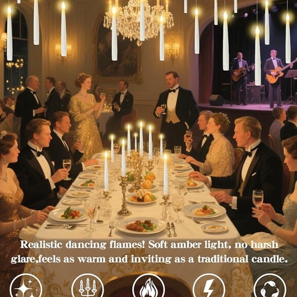 New 32 Pcs Floating Candles with Magic Wand - Picture 6 of 6